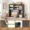 7-Cubby Desktop Bookshelf with Adjustable Shelves for Books and Office Supplies